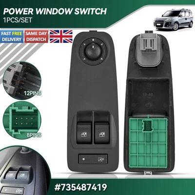 Electric Window Switch FIT For PEUGEOT BOXER CITROEN RELAY FIAT DUCATO 735487419 - Image 1 of 4