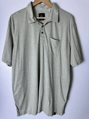 Prana Polo Shirt Short Sleeve Casual Outdoor Preppy Sage Green Men's Size XL - Image 1 of 4
