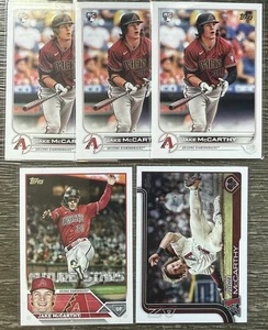 Jake McCarthy Arizona Diamondbacks Card Lot (5) 2022 2023 2025 Topps RC Rookie - Bild 1 von 1