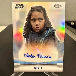 2022 Topps Chrome Star Wars The Mandalorian Isla Farris como Winta Auto A-ISF - Imagen 1 de 2