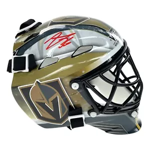 Logan Thompson Autographed Vegas Golden Knights Mini Goalie Mask COA IGM Helmet - Picture 1 of 7