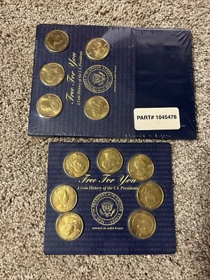 A Coin History of the U.S. Presidents - 12 Coins + Display Book Unopened - Image 1 of 4