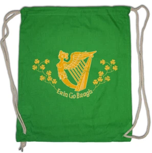 ERIN GO BRAGH Turnbeutel Braugh Ã?irinn go Banner Ireland Flag Harp irish - Picture 1 of 1