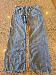 Levi's 569 Blue Jeans Dark Wash Loose Straight Mens 34x34(31) - Picture 1 of 14