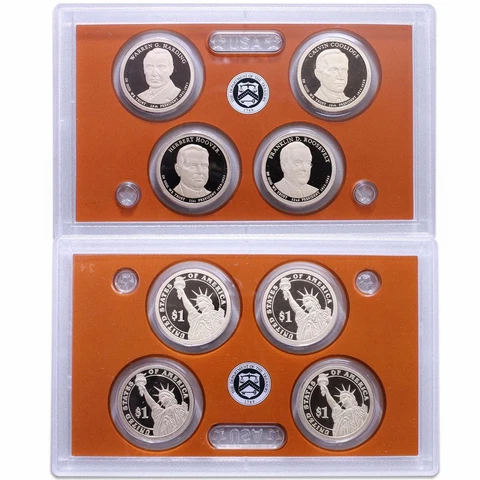 2014 S Presidential Dollar Proof Set 4 Coins No Box Or COA US Coins Cover