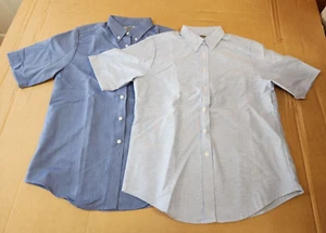 LOTE DE 2: Camisas para niños manga corta con botones cuello Edwards talla: XS - Imagen 1 de 5