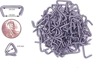PACK DE 100 ANILLOS DE CERDO DE ACERO INOXIDABLE 3/4 PUNTA AFILADA HECHOS EN EE. UU. - Imagen 1 de 1