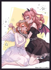 Gakuen Idolmaster Saki Hanami & Ume Hanami Doujin Card Sleeve Protector - Picture 1 of 1