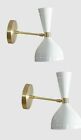 Wall Sconce White Diabolo Pair of Modern Italian Wall Lights wall Fixture Lamps