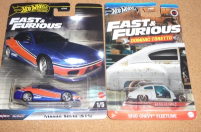 HOT WHEELS FAST & FURIOUS 1950 FLEETLINE & NISSAN SILVIA - Image 1 of 2