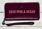 Coach x Disney Long Zip Leather Wallet Once Upon a Dream Sleeping Beauty CD971