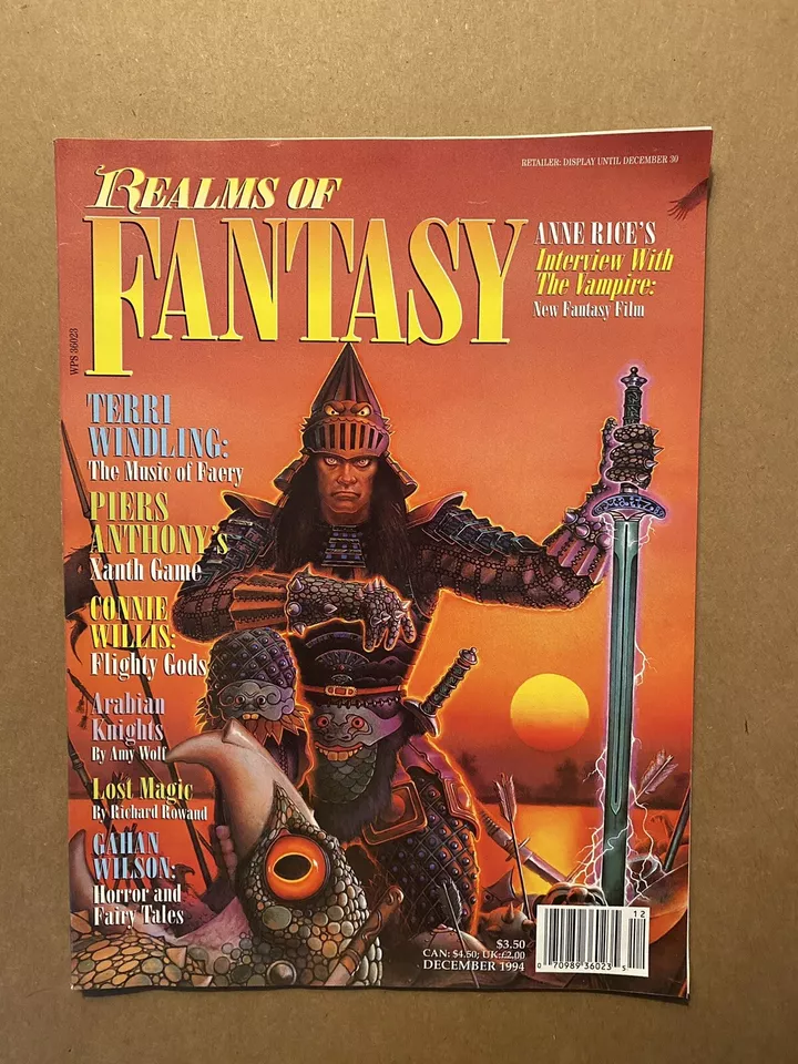 Realms Of Fantasy: Features Anne Rice's Interview With The Vampire Dec 1994 NEW - Image 1 of 1