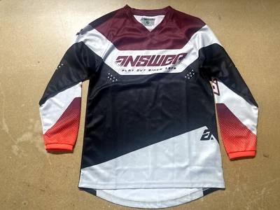 Answer Racing A21 Syncron Charge Youth Jersey - Berry/Flo Red/Black Youth LG - Image 1 of 3