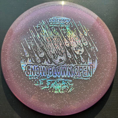 New PURPLE  Discraft GLO Cryztal FLX Sparkle Meteor * Glows * Pick Stamp - Image 1 of 4