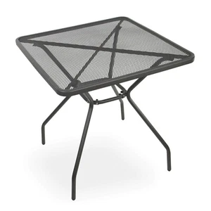 Gartentisch Seattle Balkontisch Streck-Metall-Bistro-Tisch Abwaschbar 70x70cm - Bild 1 von 4