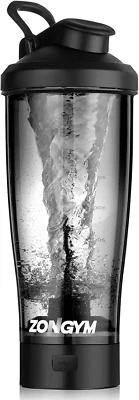 Botella agitadora de proteínas eléctrica, botellas licuadoras recargables USB de 24 oz, mezcla con Foto 1 de 4