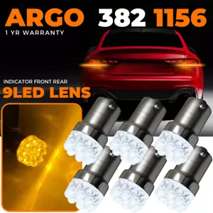 P21w BA15s 382 Amber Orange Indicator Bulbs Light P21w Turn Signal 9 Led 12v - Picture 1 of 96