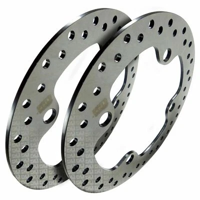 Un par de rotores de disco de freno nuevos perforados en cruz garantía Polaris RZR XP 1000 Foto 1 de 4