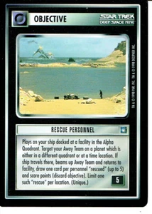 STAR TREK CCG DS9 RARE CARD RESCUE PERSONNEL - Picture 1 of 1