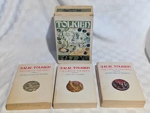 Vintage 1975 Special Edition Box Set Lord of The Rings Trilogy JRR Tolkien - Picture 1 of 20