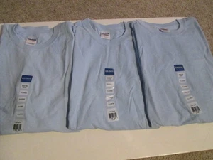 Gildan Heavy Cotton T-shirts (3) light blue size XL - Picture 1 of 3