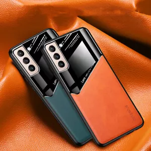 For Samsung S25 S24 S23 S22 S21 A15 A16 A55 Hybrid Leather Shockproof Case Cover - Picture 1 of 17