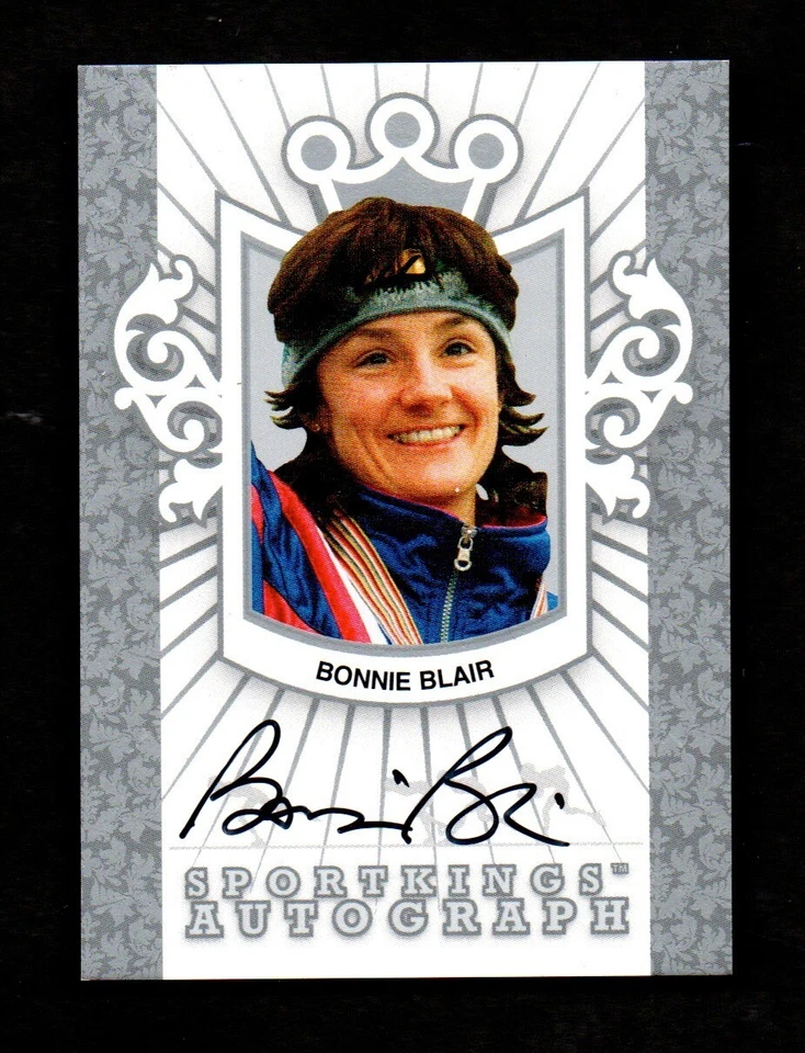 Sport Kings Bonnie Blair 2008 patinaje de velocidad olímpico autógrafo USA HOF SP/50* Foto 1 de 2