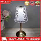 Crystal Table Lamp Rechargeable Touch Control Touch Bedside Lamp Nightstand Lamp