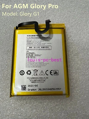 Glory G1 - New Original Battery For AGM Glory Pro 3.8V Genuine batteria - Image 1 of 2