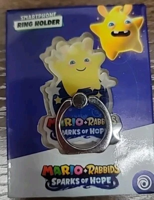 MARIO RABBIDS SPARKS OF HOPE SMART PHONE RING HOLDER New - Image 1 of 2