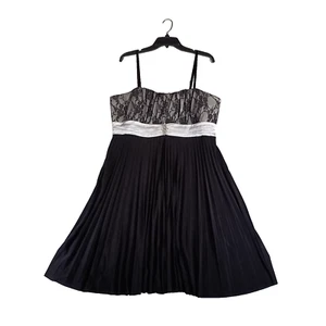 Y2K Vintage Taboo Lace Babydoll Empire Waist Sleeveless Midi Dress 3X Whimsigoth - Picture 1 of 12