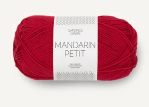MANDARIN PETIT cotton yarn by SANDNES GARN Sock weight yarn 30+ COLORS - Picture 1 of 61
