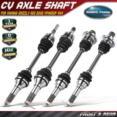 4x Conjunto de eje CV delantero y trasero para Yamaha Grizzly 660 2002 4x4 5KM-2530V-00-00 Foto 1 de 4