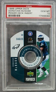 Donovan McNabb Eagles 1999 Upper Deck Power Deck Insert Rookie PSA 10 Gem Mint - Picture 1 of 2