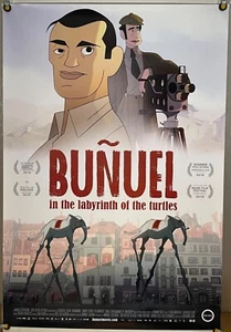 PÓSTER DE PELÍCULA BUÑUEL EN EL LABERINTO DE LAS TORTUGAS RODADO ORIGINAL DE UNA HOJA (2019) - Imagen 1 de 1