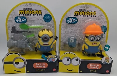 Illumination Minions The Rise of Gru Loud 'N Rowdy Stuart & Dave nuevo en paquetes Foto 1 de 2