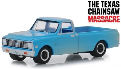 CHEVROLET C-10 - Chainsaw Massacre - 1971 - blue / dirty - Greenlight 1:64 - Immagine 1 di 4
