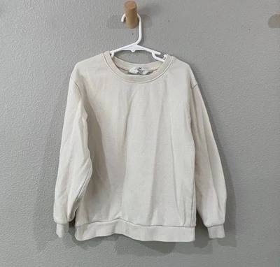 H&M white long sleeve crewneck size 6/7 years - Image 1 of 4