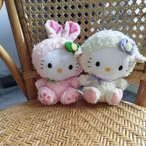 hello kitty plush toy Ty Easter Bunny and Easter lamb - Picture 1 of 9