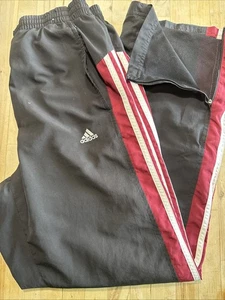Adidas Climaproof Clima365 Windbreaker Track Pants Lined Black Mens Medium - Picture 1 of 14