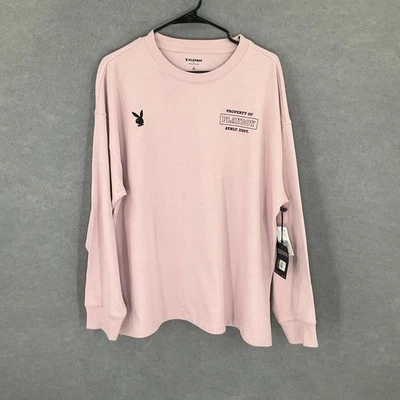 Camiseta Playboy X PacSun Rosa Manga Larga Gráfica Para Mujer Talla M De Gran Tamaño Foto 1 de 4