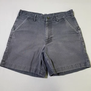 Vintage Patagonia Stand Up Shorts Men's Size 32 Grey Faded Canvas Pockets Hiking - Picture 1 of 16