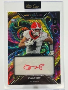 🔥Oscar Delp - 2025 Wild Card -WILD FRACTAL Rainbow Disco - RC Auto 1/1 -Georgia - Picture 1 of 2