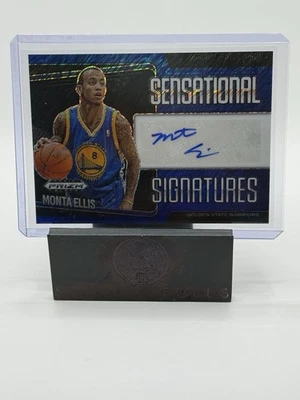 Prizm Black Monta Ellis Sensational Signatures 2024-25 Blue Prizms automático #24/25 Foto 1 de 4
