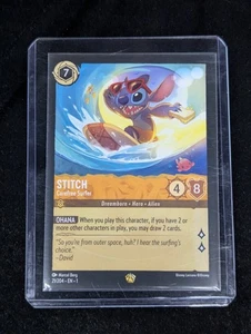 Juego de cartas coleccionables Stitch Carefree Surfer 21/204 Legendary Disney Lorcana The First Chapter - Imagen 1 de 4