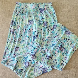 Lilly Pulitzer Lorena Breezy Palazzo Pants Womens Small Blue Ibiza Open Water - Picture 1 of 6