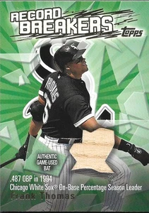Topps Record Breakers Relics 2003 #RBR-FT2 Frank Thomas - Imagen 1 de 1