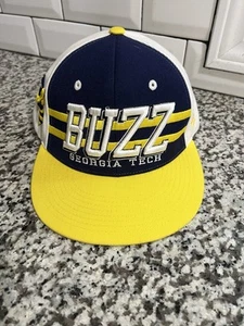 Zephyr Z Hat Georgia Tech Yellow Jackets Buzz Blue/Yellow Snapback Hat Cap  - Picture 1 of 5