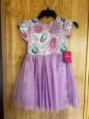 Disney Princess Girls Graphic  Tutu Dress, Size S 6/6x Ariel, Tiana, Snow White - Image 1 of 3