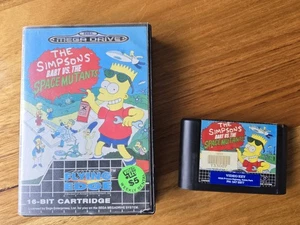 The Simpsons BART VS THE SPACE MUTANTS Sega Mega Drive Game Video Ezy rental - Picture 1 of 1